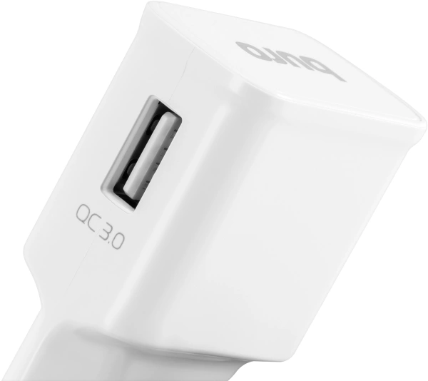 Сетевое зар./устр. Buro TJ-248W QC 3.0 15W 2.4A (QC) USB-A универсальное белый (TJ-248W)