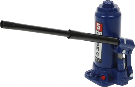 Домкрат Зубр Профессионал 43060-5_z01 бутылочный гидравлический синий/черный