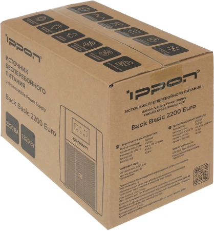 Источник бесперебойного питания Ippon Back Basic 2200 Euro 1320Вт 2200ВА черный