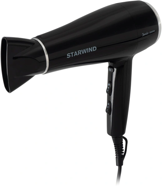 Фен Starwind SHD 7080 2000Вт черный/хром