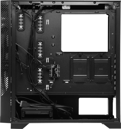 Корпус Azza Eclipse черный без БП ATX 4x120mm 2xUSB2.0 1xUSB3.0 audio bott PSU