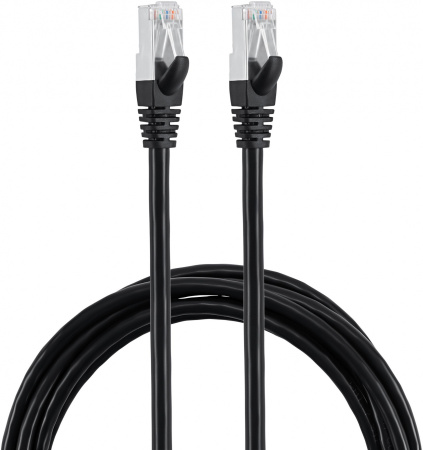Патч-корд Buro BU-7-3M STP 4 пары cat.7 CCA molded 3м черный RJ-45 (m)-RJ-45 (m)