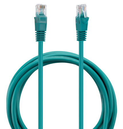 Патч-корд Buro UTP 4 пары cat5E CCA molded 2м зеленый RJ-45 (m)-RJ-45 (m)