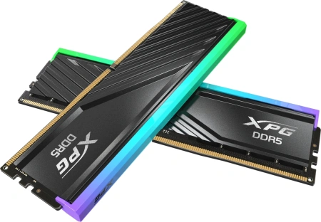 Память DDR5 2x16GB 6000MHz A-Data AX5U6000C3416G-DTLABRBK XPG Lancer RGB RTL PC5-48000 CL34 DIMM 288-pin 1.35В kit dual rank с радиатором Ret