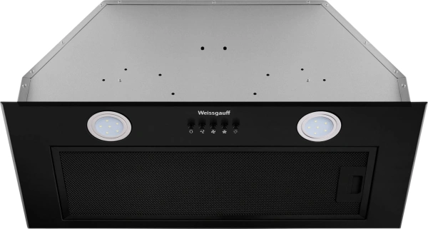 Вытяжка встраиваемая Weissgauff Dubhe 60 PB BL черный управление: кнопочное (1 мотор)