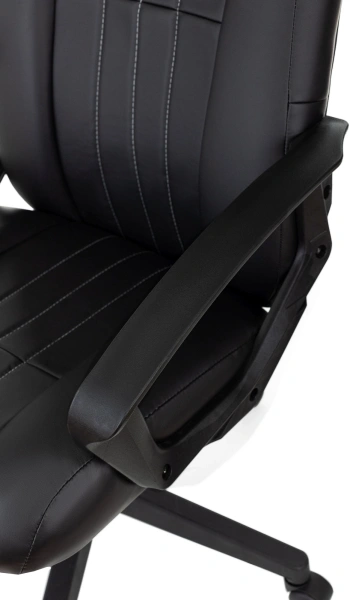 Кресло руководителя Бюрократ T-898 черный Leather Black эко.кожа крестов. пластик