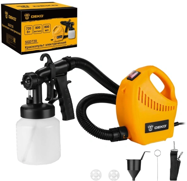 Краскопульт Deko SGD720 720Вт бак:800мл 650мл/мин