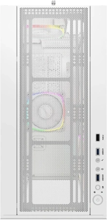 Корпус Montech Sky Two белый без БП ATX 3x140mm 2xUSB3.0 audio bott PSU