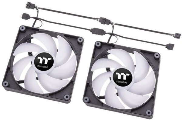 Вентилятор для корпуса Thermaltake CT120 Sync ARGB 120х120x25 черный 4-pin 25.8дБ (упак.:2шт) (CL-F149-PL12SW-A) Ret