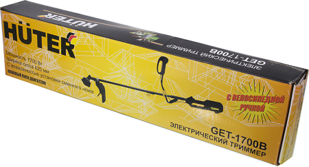 Триммер электрический Huter GET-1700B 1700Вт разбор.штан. реж.эл.:леска/нож