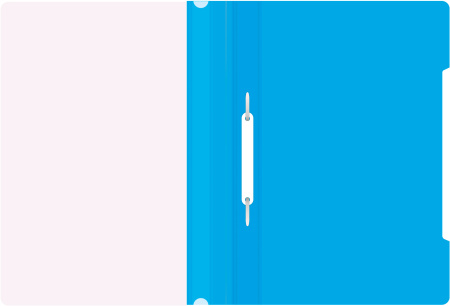 Папка-скоросшиватель Бюрократ -PS20AZURE A4 прозрач.верх.лист пластик голубой 0.12/0.16