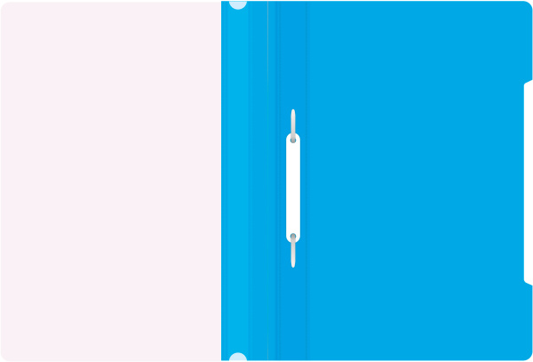 Папка-скоросшиватель Бюрократ -PS20AZURE A4 прозрач.верх.лист пластик голубой 0.12/0.16