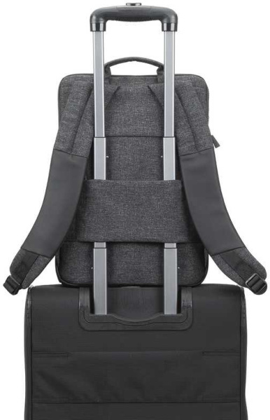 Рюкзак для ноутбука 15.6" Riva 8861 черный полиуретан/полиэстер