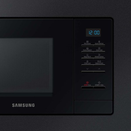Микроволновая печь Samsung MS20A7013AB/BW 20л. 850Вт черный (встраиваемая)