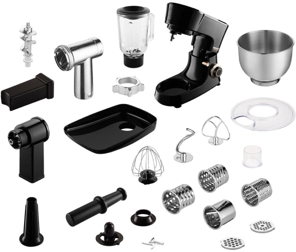 Кухонная машина Redmond FM613 планетар.вращ. 1200Вт черный