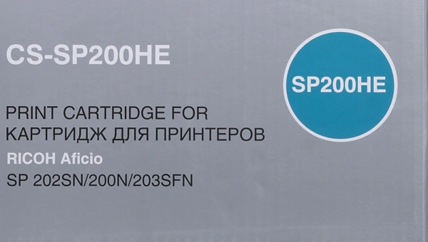 Картридж лазерный Cactus CS-SP200HE 407262 черный (2600стр.) для Ricoh SP 202SN/200N/203SFN
