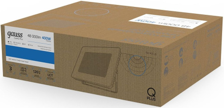 Прожектор уличный Gauss Qplus 690511400L светодиодный 400Втсерый