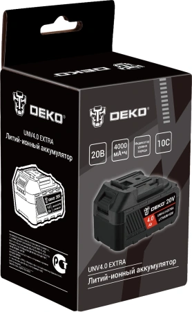 Батарея аккумуляторная Deko UNV4.0 EXTRA 20В 4.0Ач Li-Ion (063-4496)