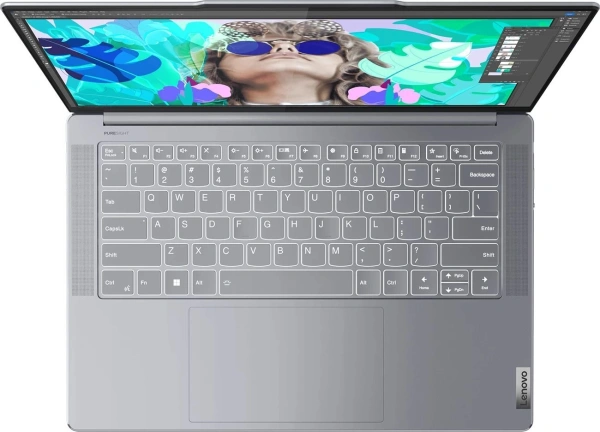 Ультрабук Lenovo Yoga Slim 7 14APU8 Ryzen 5 7640S 16Gb SSD512Gb AMD Radeon 760M 14.5" OLED 2.9K (2944x1840) Windows 11 Home l.grey WiFi BT Cam (83AA001DRU)