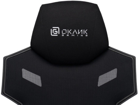 Кресло игровое Оклик 111G черный сиденье черный сетка/ткань с подголов. крестов. пластик черный