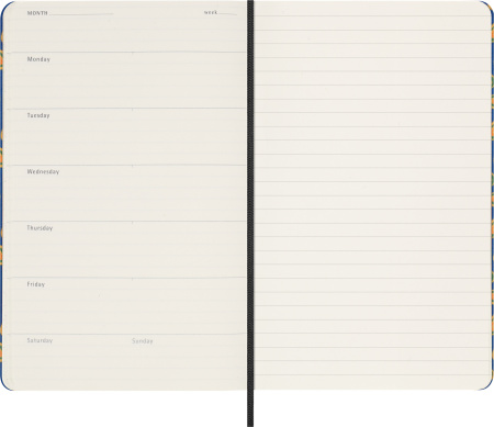 Еженедельник Moleskine LE PRESCIOUS & ETHICAL SILK 130х210мм недатир. обложка текстиль 240стр. синий