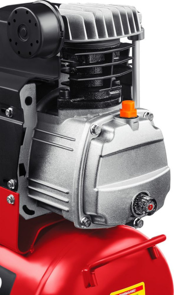 Компрессор поршневой Зубр КП-200-24 безмасляный 200л/мин 24л 1500Вт красный