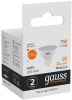Лампа светодиодная Gauss 7Вт цок.:GU5.3 рефлек. 220B 3000K св.свеч.бел.теп. MR16 (упак.:1шт) (13517)