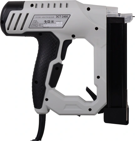 Степлер электрический Ресанта ЭСТ-2400 скобы тип 55: 15-25мм гвозди тип 300: 15-32мм