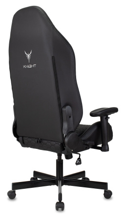 Кресло игровое Knight Neon черный соты эко.кожа с подголов. крестов. металл