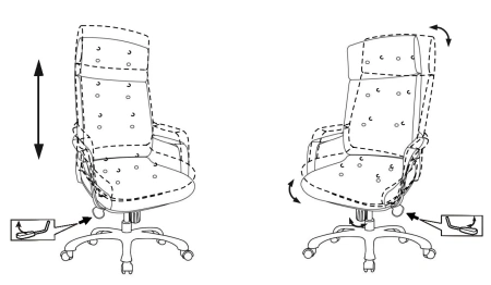 Кресло руководителя Бюрократ _DAO коричневый кожа крестов. алюминий
