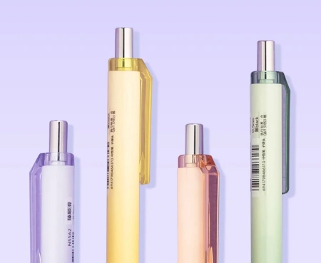 Ручка гелев. Deli Nusign (NS562-A) авт. корп.ассорти d=0.5мм чернила черн. (4шт) 4 ручки