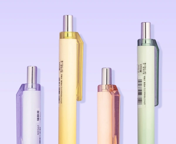 Ручка гелев. Deli Nusign (NS562-A) авт. корп.ассорти d=0.5мм чернила черн. (4шт) 4 ручки