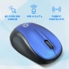 Мышь Оклик 665MW черный/синий оптическая (1600dpi) беспроводная USB для ноутбука (4but)