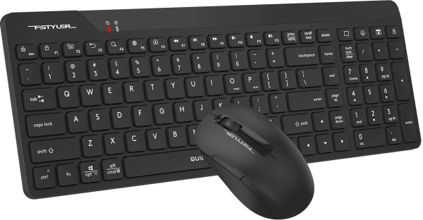 Клавиатура + мышь A4Tech Fstyler FG2300 Air2 клав:черный мышь:черный USB беспроводная slim (FG2300 A