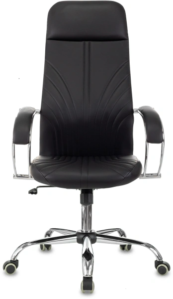 Кресло руководителя Бюрократ CH-610SL черный эко.кожа крестов. металл хром пластик черный