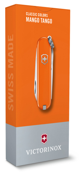 Нож перочинный Victorinox Classic Mango Tango (0.6223.83G) 58мм 7функц. карт.коробка