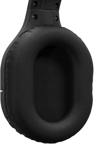 Гарнитура накладные Digma BT-18 черный беспроводные bluetooth оголовье (BT18B)