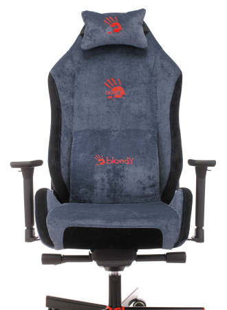 Кресло игровое A4Tech Bloody GC-470 синий с подголов. крестов. металл