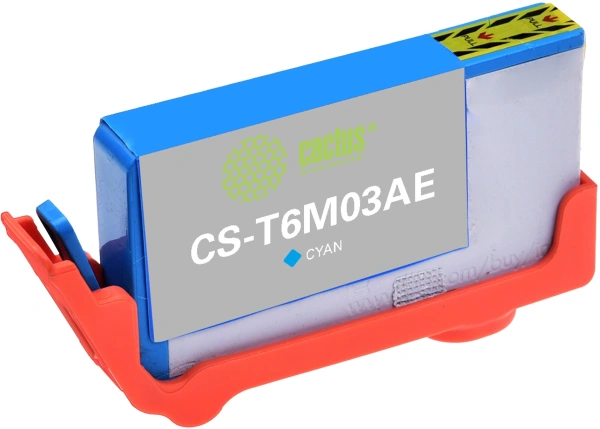 Картридж струйный Cactus CS-T6M03AE №903XL(есть ограничения по прошивке) голубой (10мл) для HP OJP 6950/6960/6970