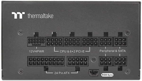Блок питания Thermaltake ATX 850W Toughpower GF3 ARGB 80+ gold 24pin APFC 140mm fan color LED 9xSATA Cab Manag RTL