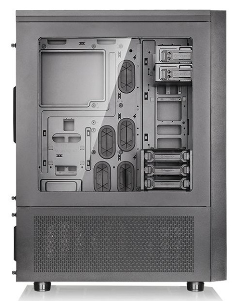 Корпус Thermaltake Core X71 TG черный без БП ATX 2xUSB2.0 2xUSB3.0 audio bott PSU