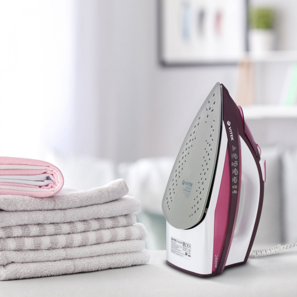 Утюг Vitek VT-1215 PK 2400Вт розовый