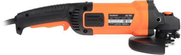 Углошлифовальная машина Patriot AG 190 2000Вт 8500об/мин рез.шпин.:M14 d=180мм (110301180)