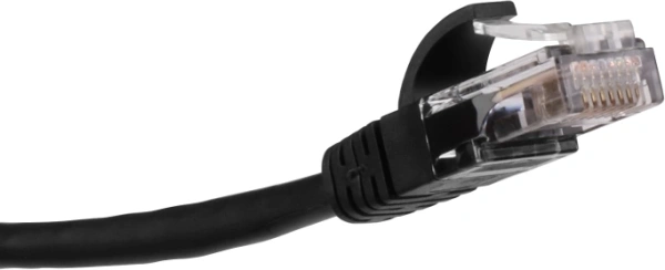 Патч-корд Lanmaster LAN-PCEXT/U5E-5.0-BK UTP RJ-45 мод.-вилка RJ-45 кат.5E 5м серый LSZH (уп.:1шт)