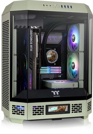 Корпус Thermaltake The Tower 600 Matcha зеленый без БП ATX 13x120mm 9x140mm 4xUSB3.0 audio bott PSU