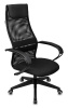 Кресло руководителя Бюрократ CH-607 черный TW-01 сетка/ткань с подголов. крестов. пластик