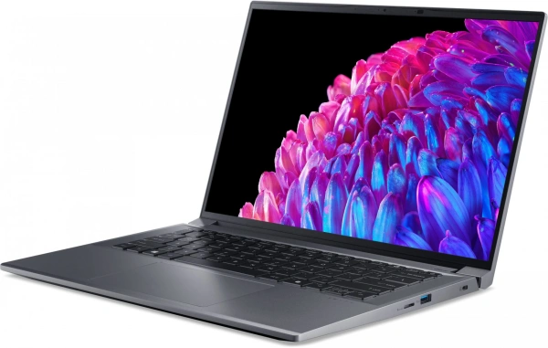 Ноутбук Acer Swift X 14 SFX14-72G-72DH Core Ultra 7 155H 32Gb SSD1Tb NVIDIA GeForce RTX4070 8Gb 14.5" OLED WQXGA+ (2880x1800) noOS metall WiFi BT Cam (NX.KTUCD.001)