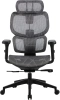Кресло Cactus CS-MC555-GY черный/серый сетка