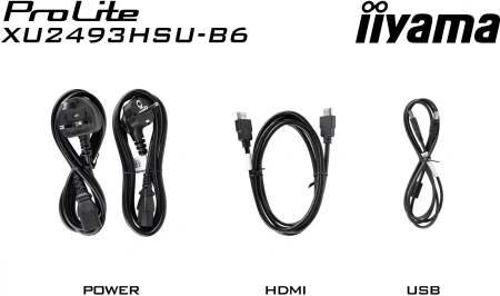 Монитор Iiyama 23.8" XU2493HSU-B6 IPS FHD чер 1ms HDMI DP USB M/M 110Hz 250cd In