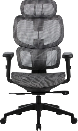 Кресло Cactus CS-MC555-GY черный/серый сетка